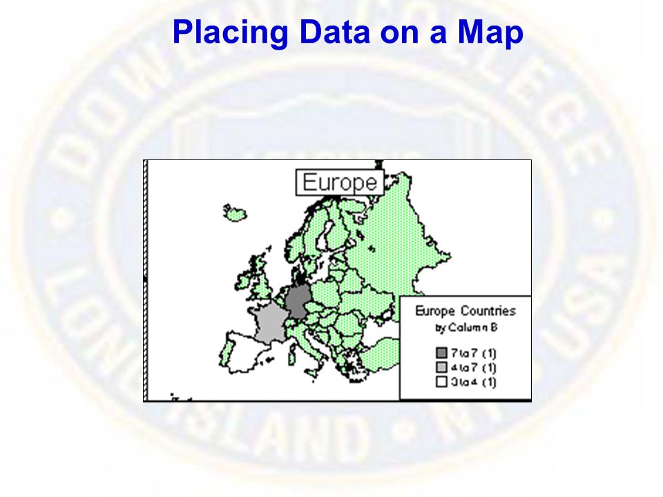Placing Data on a Map