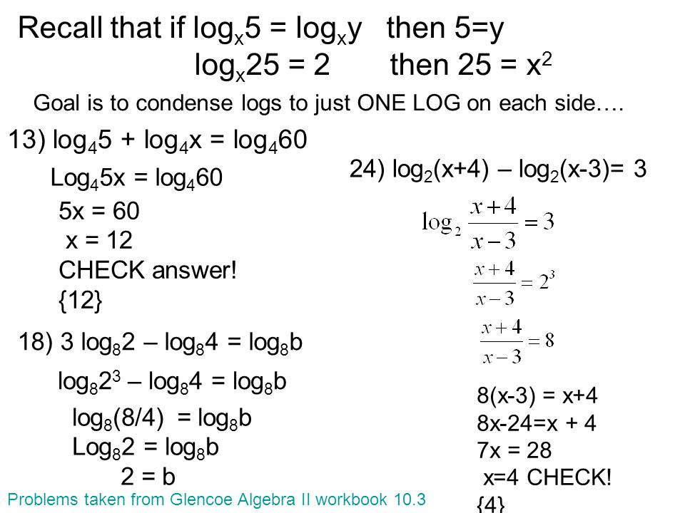1 Solve Log 27 X 2 3 2 Write In Logarithmic Form 49 1 2 7 3 Graph Y 2 3 X 1 X 27 2 3 X 2 Log 2 1 3 X Ppt Download