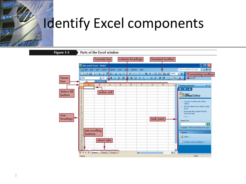 XP Identify Excel components 5