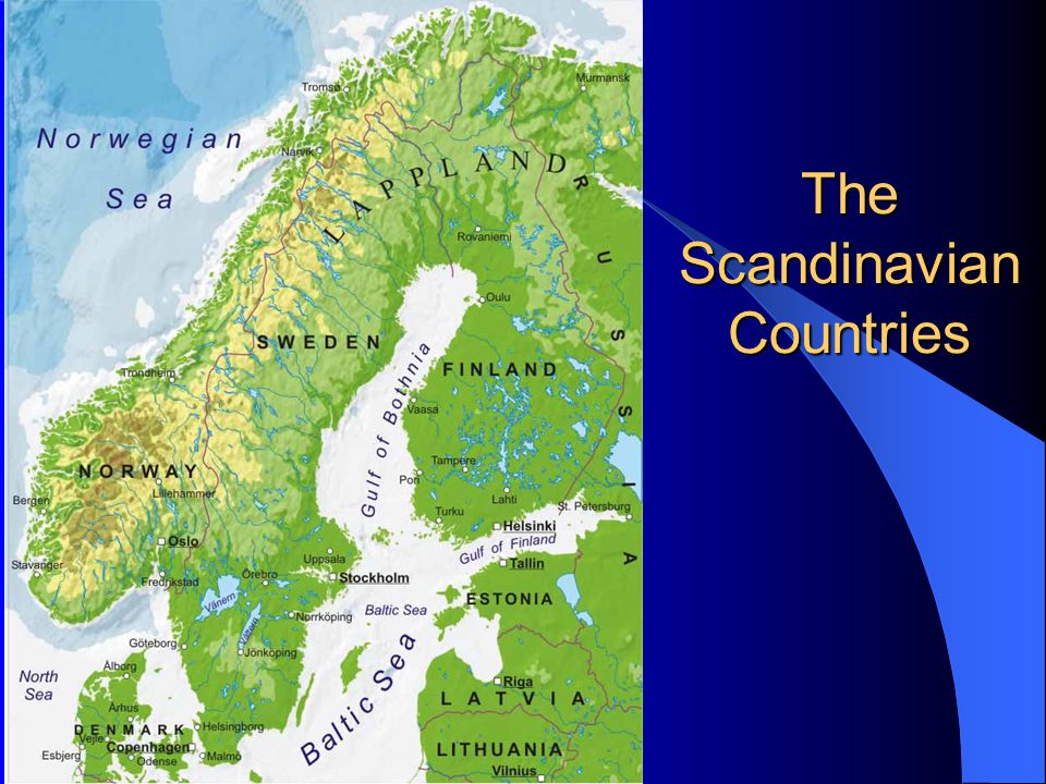 Какие страны находятся на скандинавском полуострове. Физическая карта скандинавского полуострова. Скандинавия полуостров на карте. Скандинавский полуостров на карте.