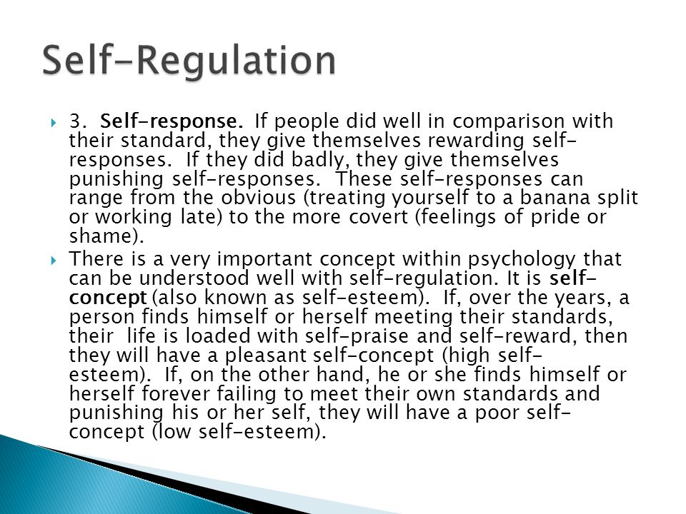  3. Self-response.