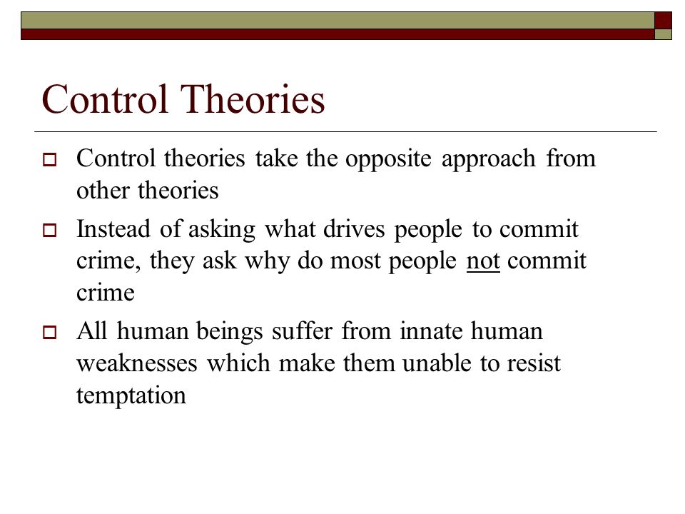 self control theory of crime definition