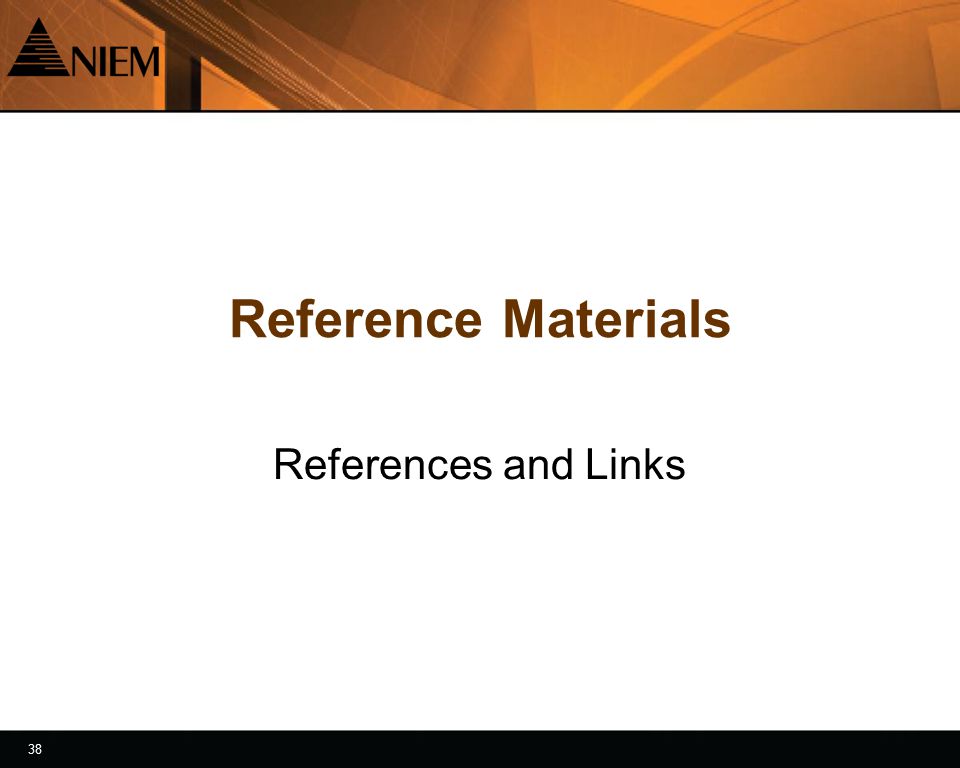 38 Reference Materials References and Links