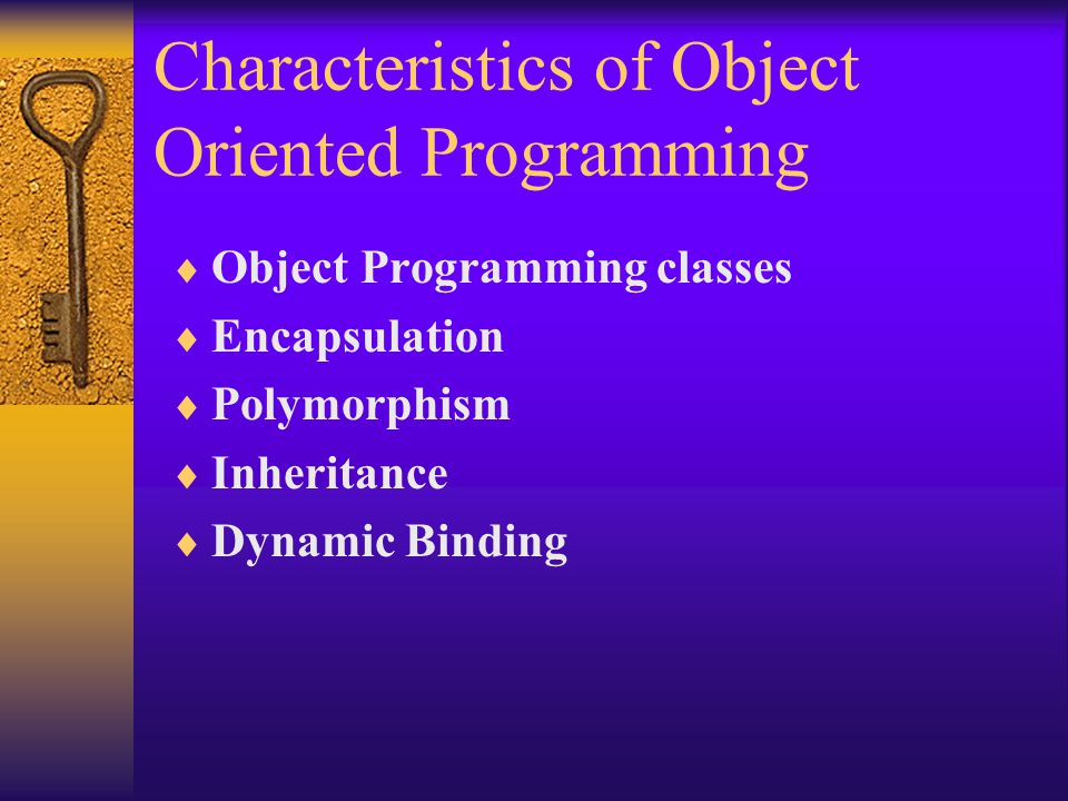 Object Oriented Programming in Java. Characteristics of Object Oriented ...