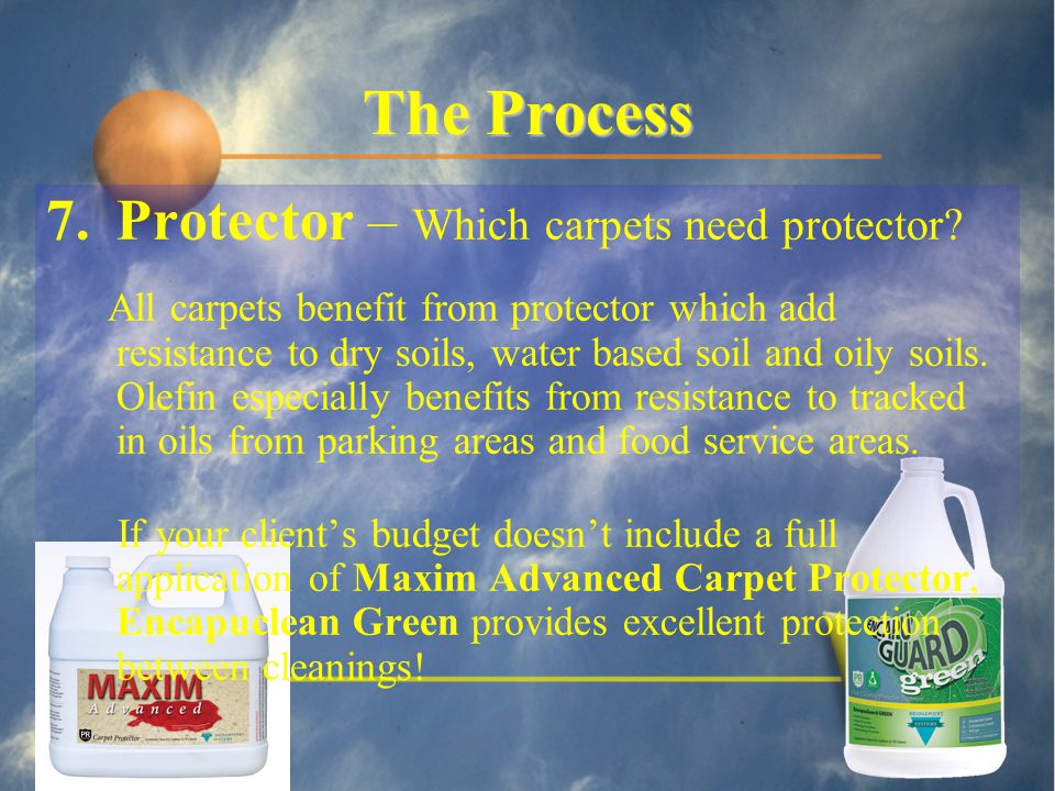 7.Protector – Which carpets need protector.