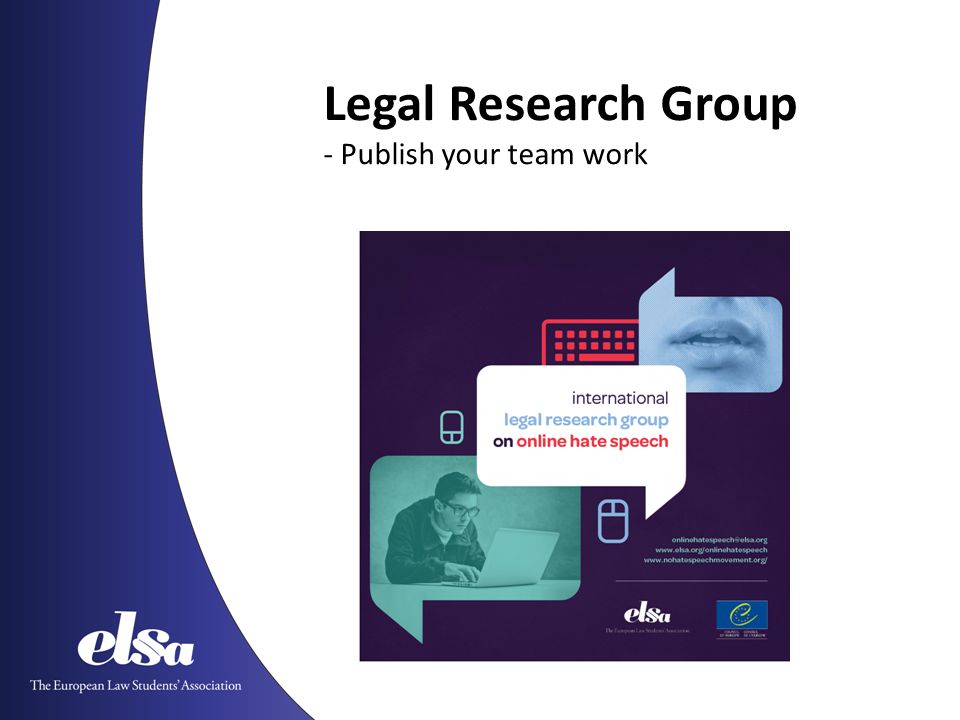 Legal Research Group - Publish your team work