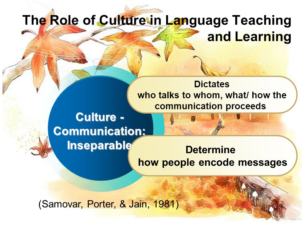 culture in foreign language teaching