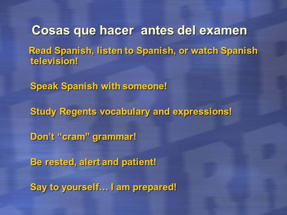 spanish regents speaking tips costaricaallinclusivepackageq1