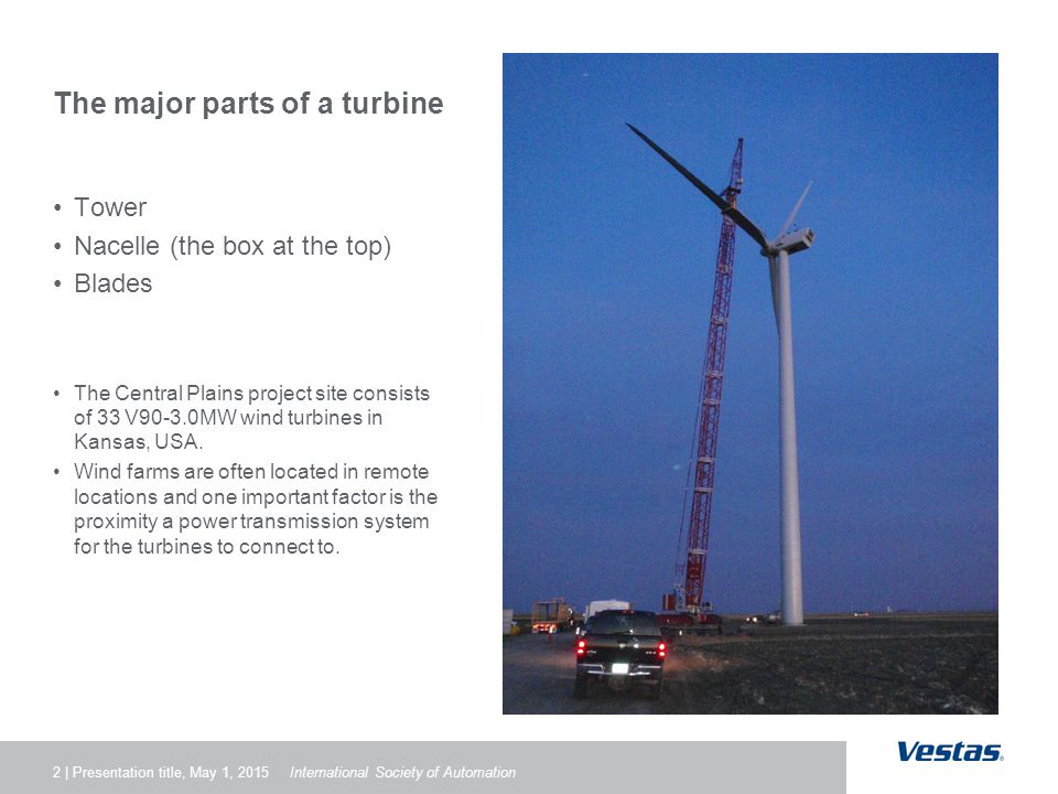 Vestas.com Michael Kennedy Lead Electrical Engineer Vestas Americas Wind  Turbine Design Requirements and Control Considerations A brief look at the  modern. - ppt download