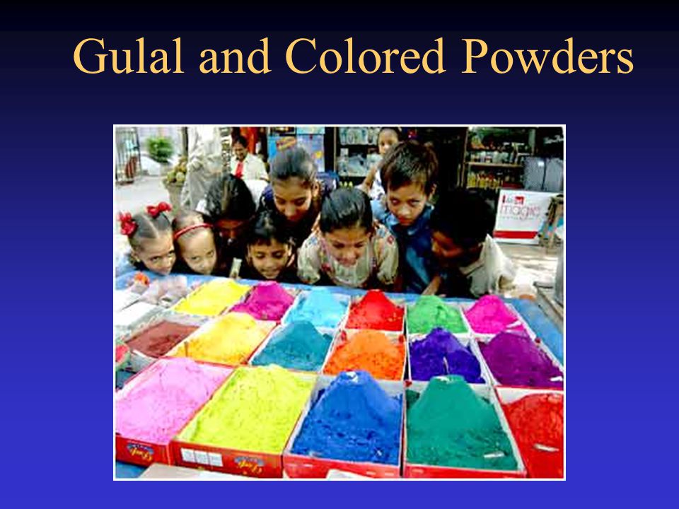 Gulal and Colored Powders