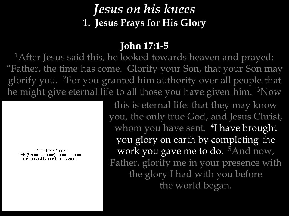 Jesus on his knees 1.