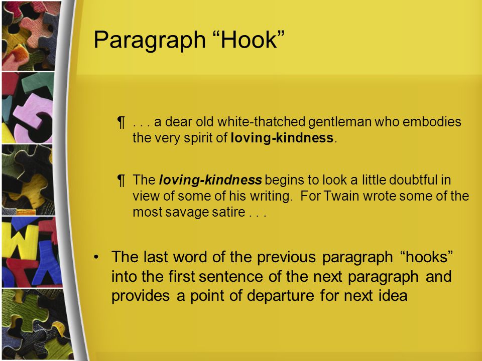 Paragraph Hook ¶...