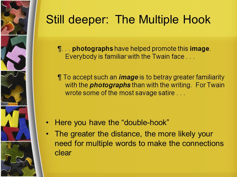 Still deeper: The Multiple Hook ¶... photographs have helped promote this image.