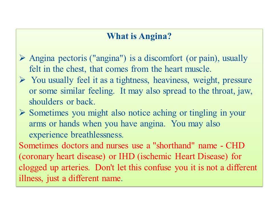 What is Angina.