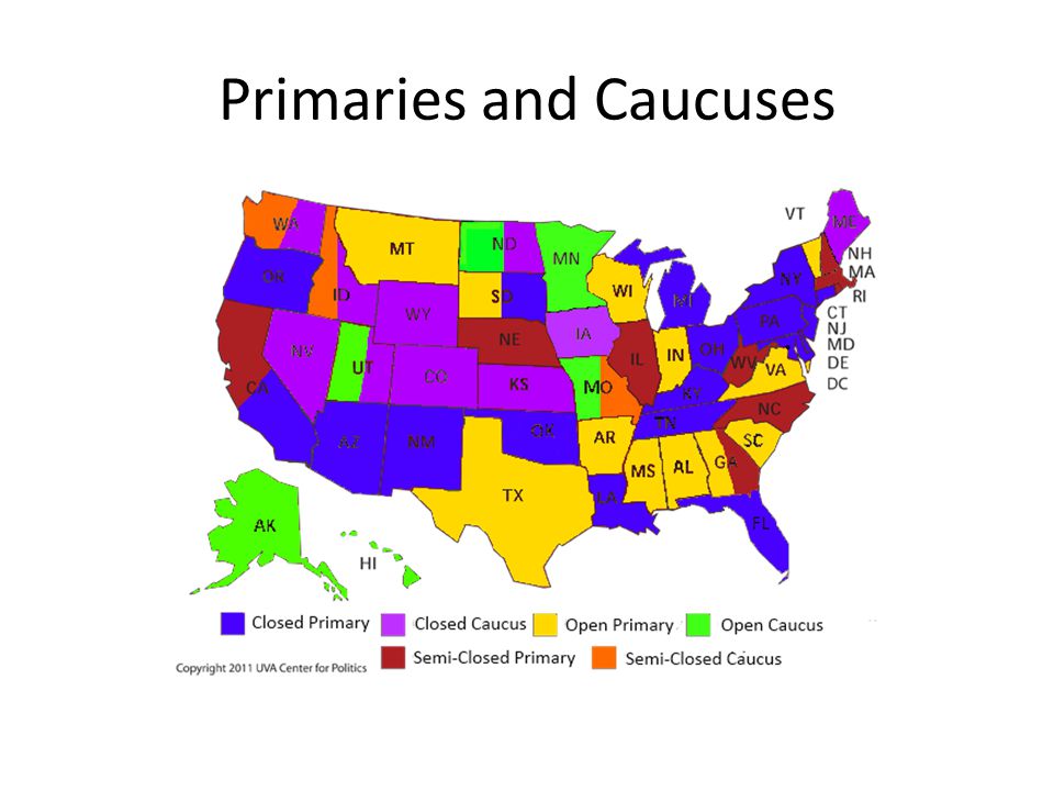 Nominations Primaries And Caucuses When Do States Choose Their