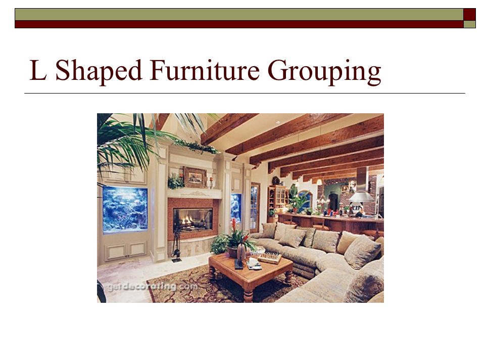 L Shaped Furniture Grouping