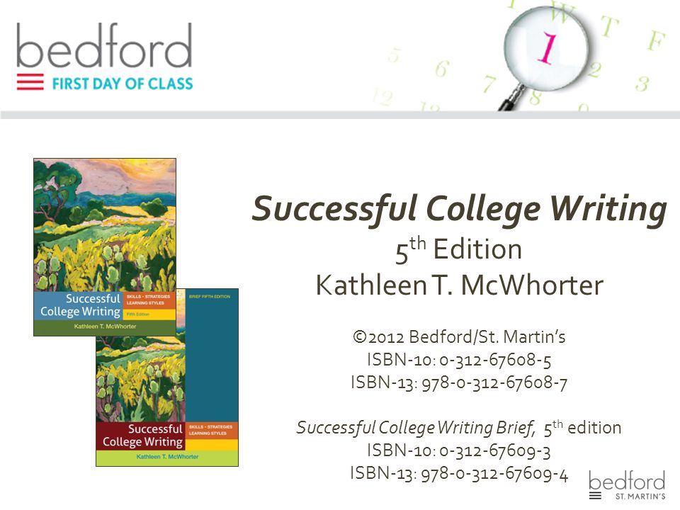 Successful College Writing 5 th Edition Kathleen T.