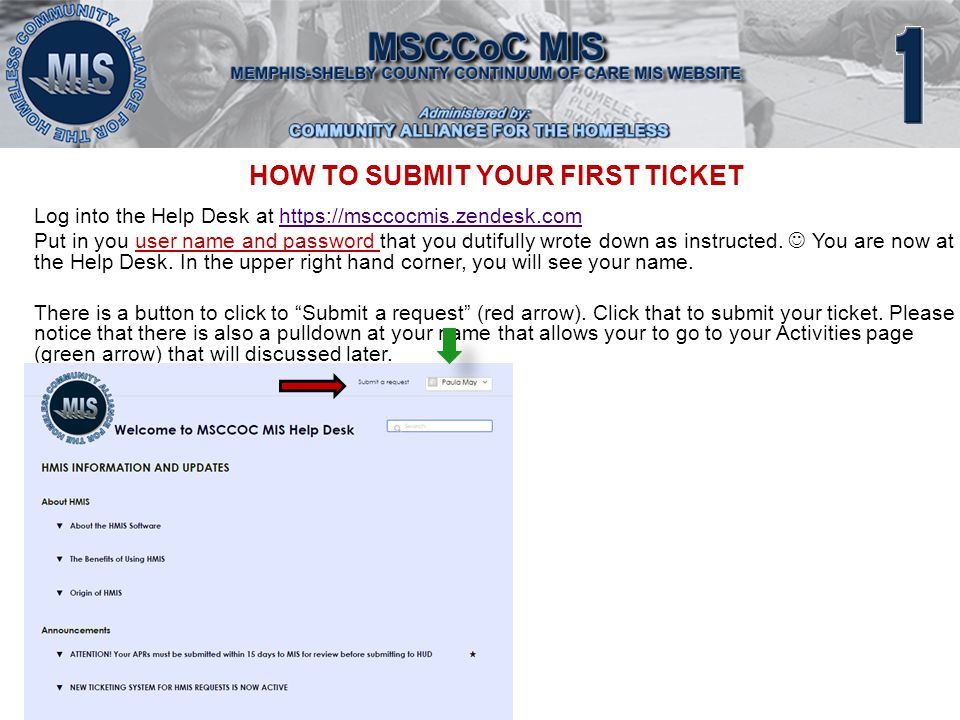 Instructions For Msccoc Mis Help Desk Community Alliance For The