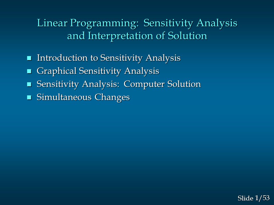 tora software for linear programming
