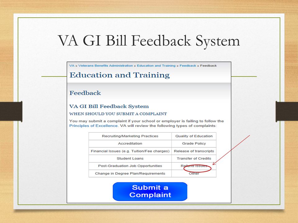 VA GI Bill Feedback System