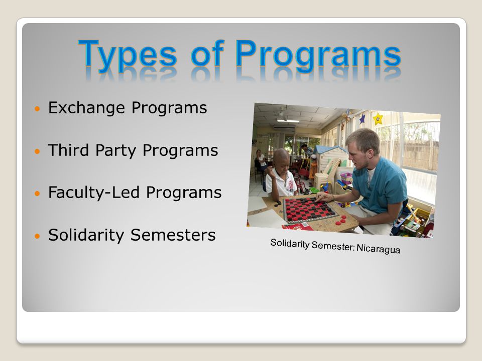Exchange Programs Third Party Programs Faculty-Led Programs Solidarity Semesters Solidarity Semester: Nicaragua