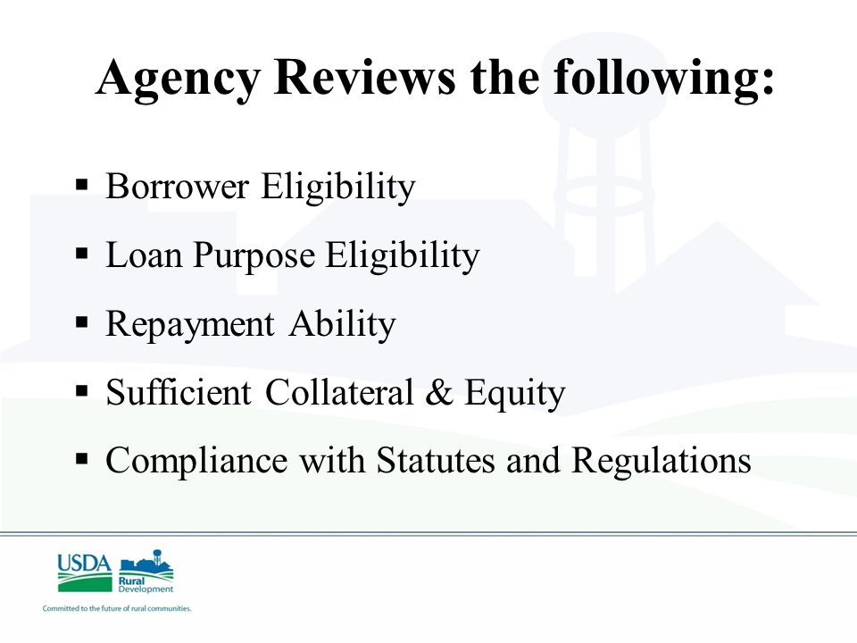 Loan Application  An assigned Loan Specialist is available by phone and in person to work with you in preparing loan application  Decisionmaking is local for loans within delegated authority ($5MM - $10MM in most states)  Pre-application enables lender to get a preliminary response without completing a full application.