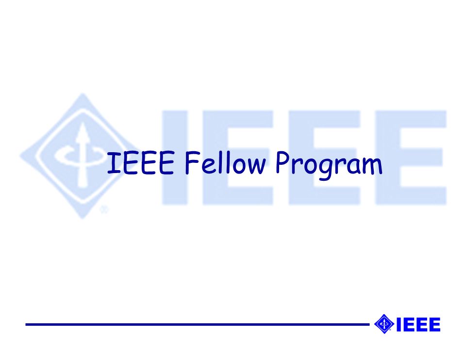 IEEE Fellow Program
