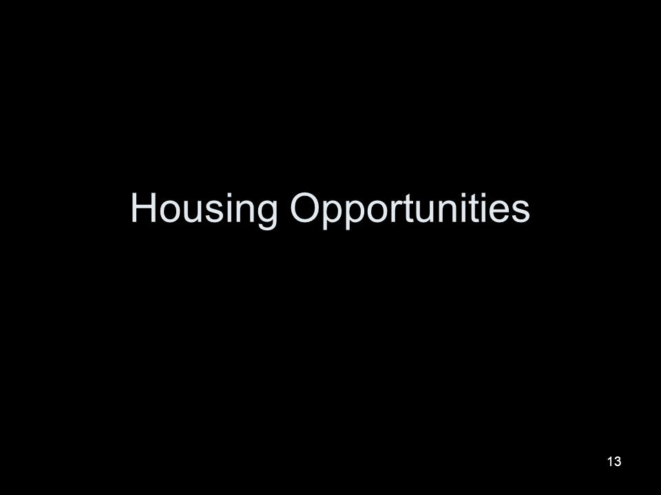 13 Housing Opportunities