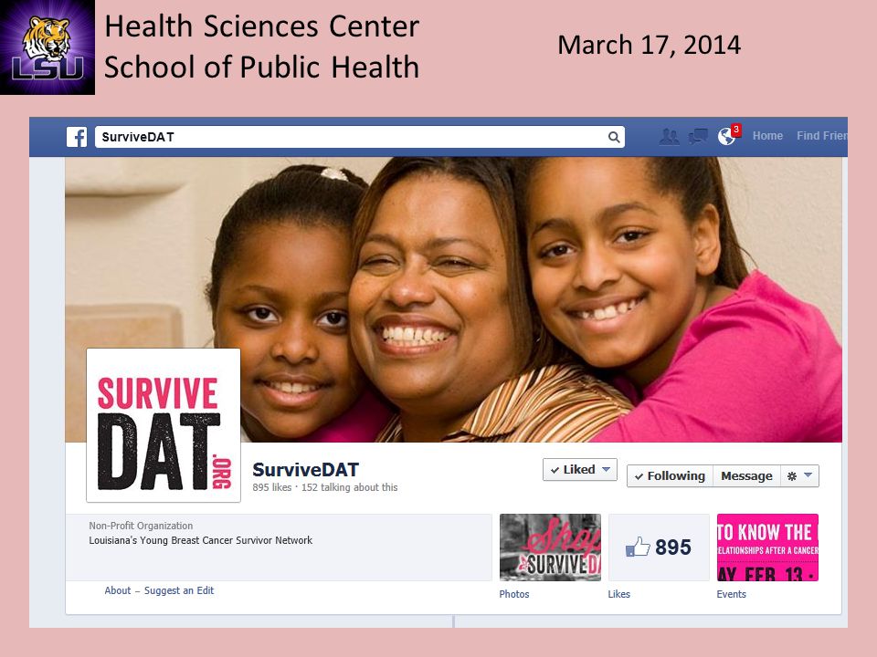 Health Sciences Center School of Public Health March 17, 2014