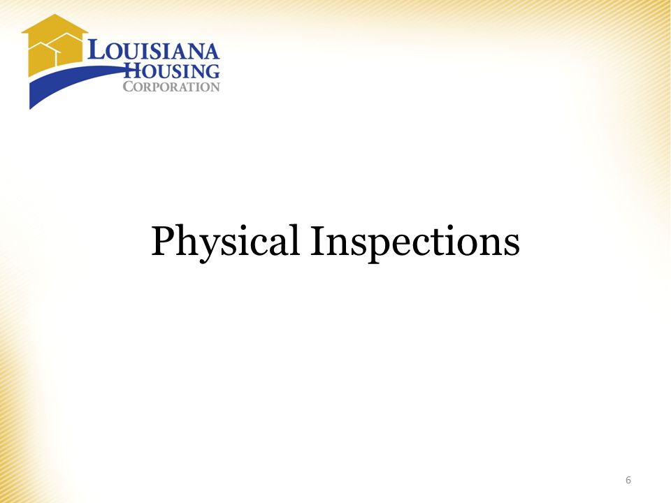 Physical Inspections 6