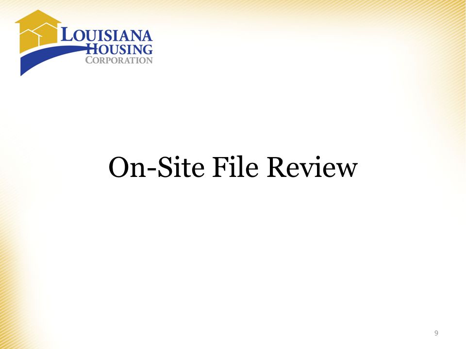 On-Site File Review 9