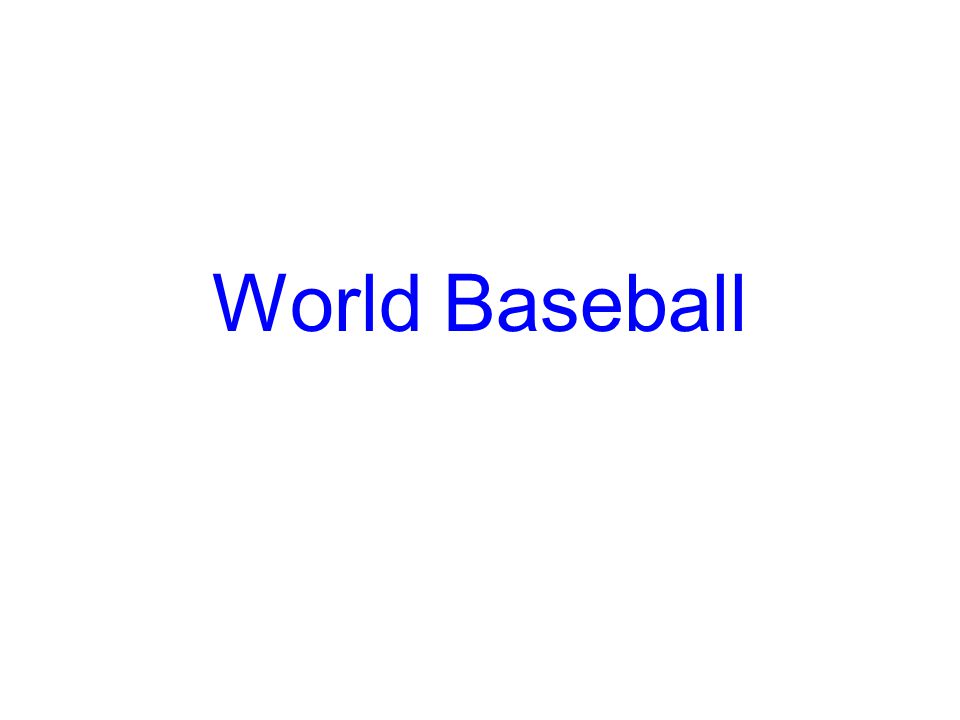 World Baseball