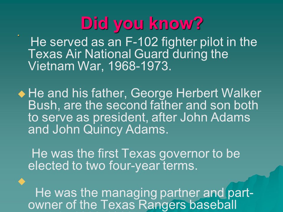 Did you know.