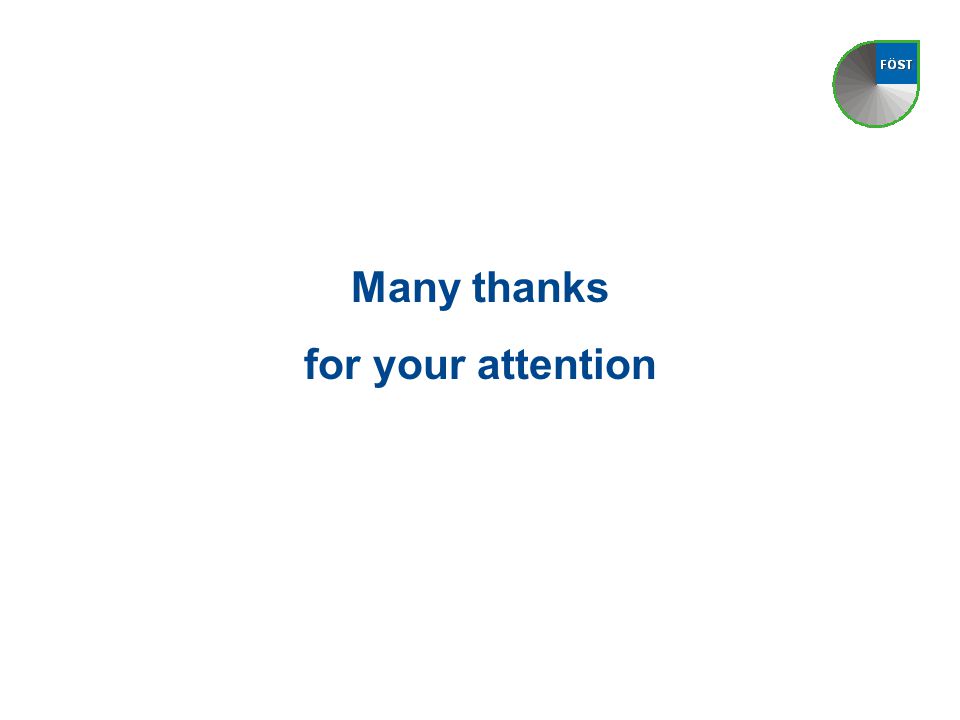 Many thanks for your attention