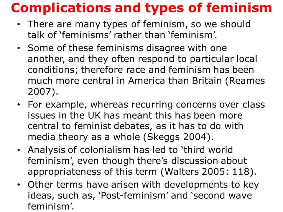 Feminist Media Theory Approaches. Feminism in context In 2006, WH Smith ...