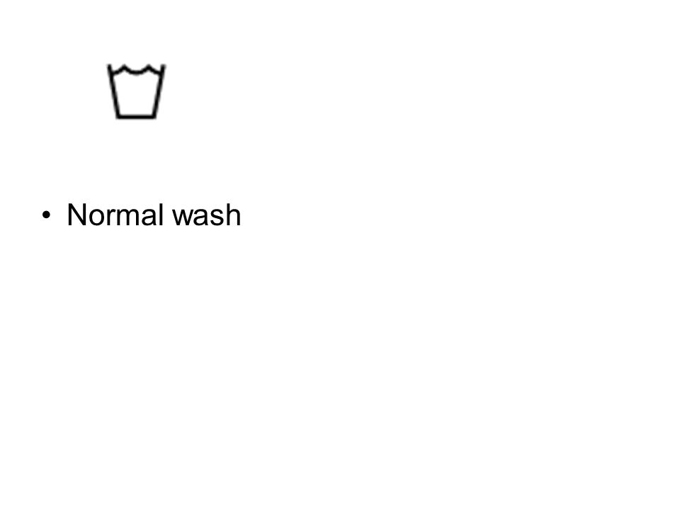 Normal wash