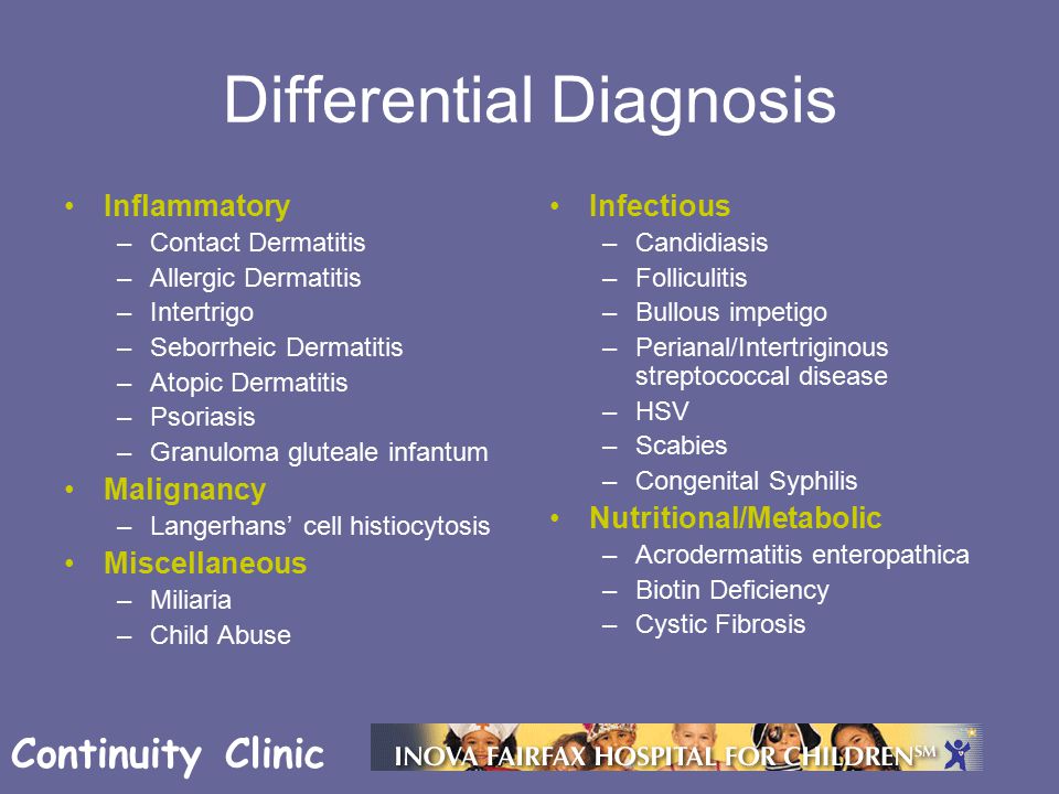 peri anal rash differential diagnoses Peri anal rash differential diagnoses
