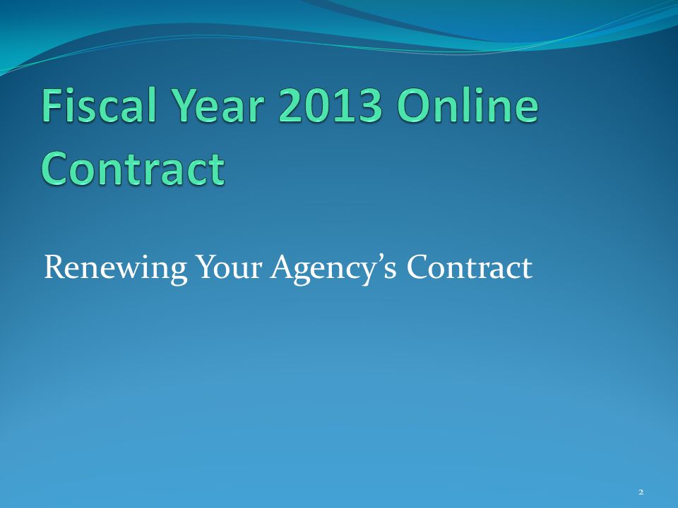Renewing Your Agency’s Contract 2