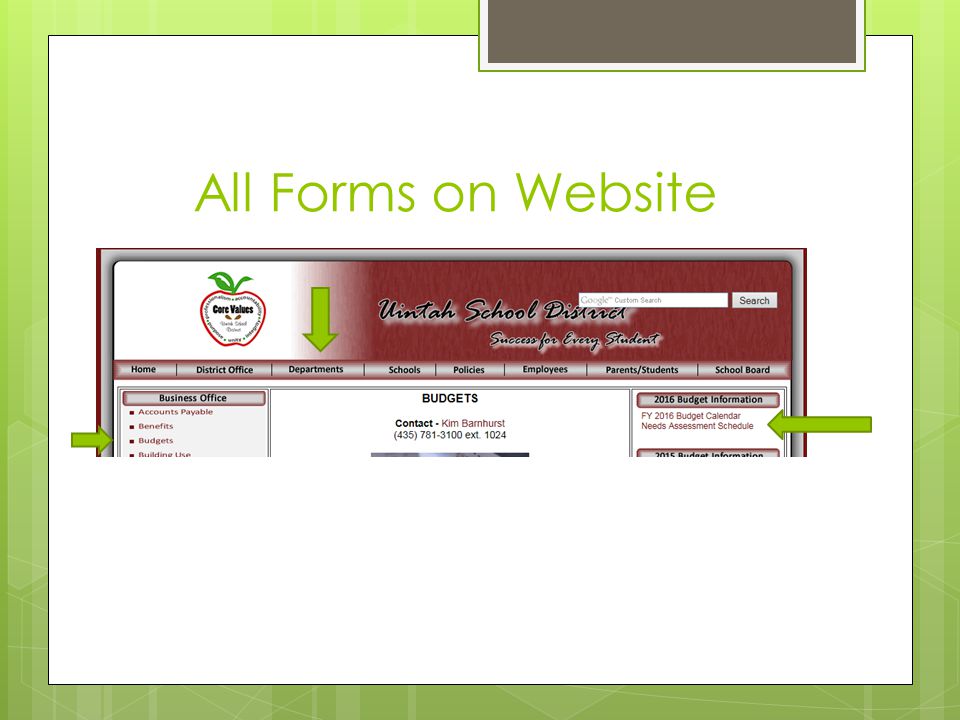 budget notes budget meeting january 28 all forms on website ppt meeting notes forms
