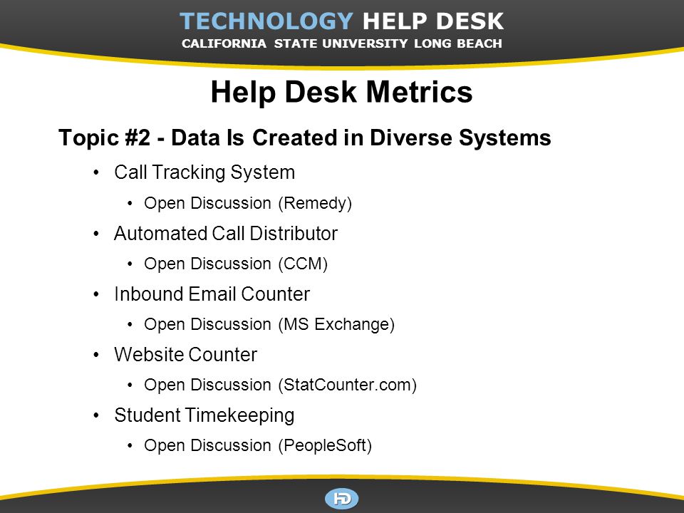Csulb Technology Help Desk 2008 Csu Help Desk Leadership