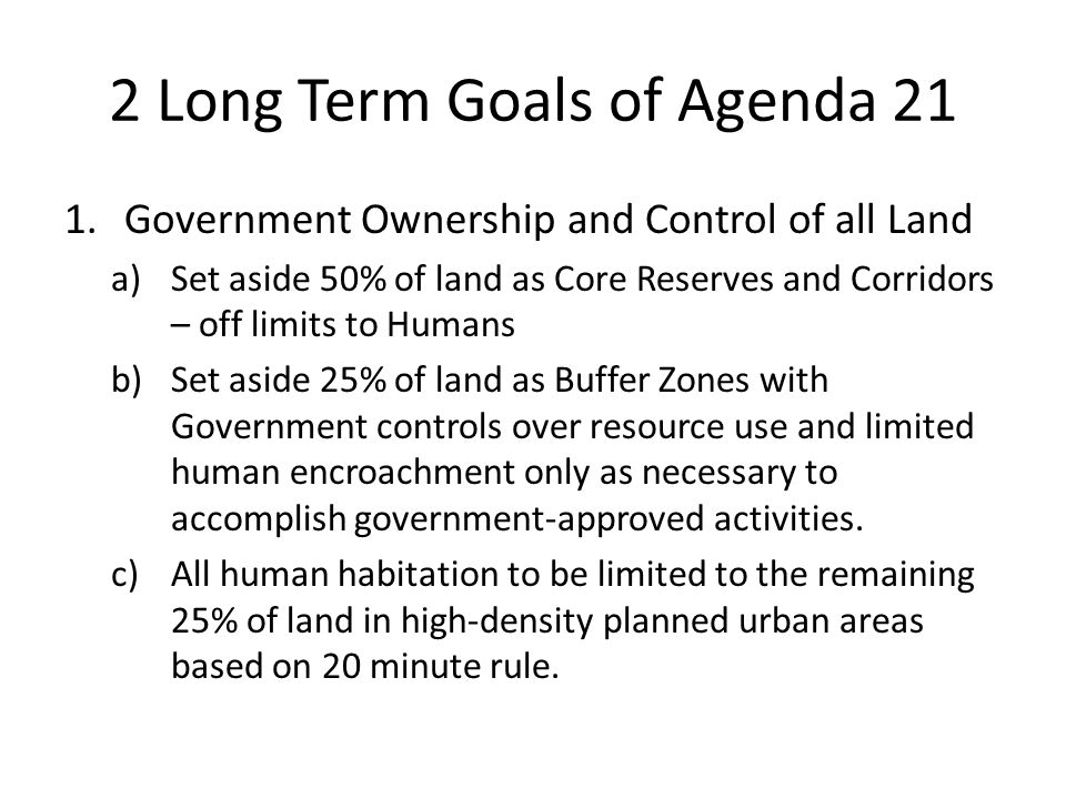 Agenda 21 Locally What Does It Look Like Today How Is It Implemented Ppt Download
