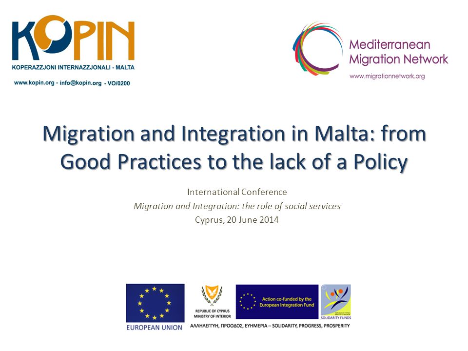 Migration And Integration In Malta From Good Practices To