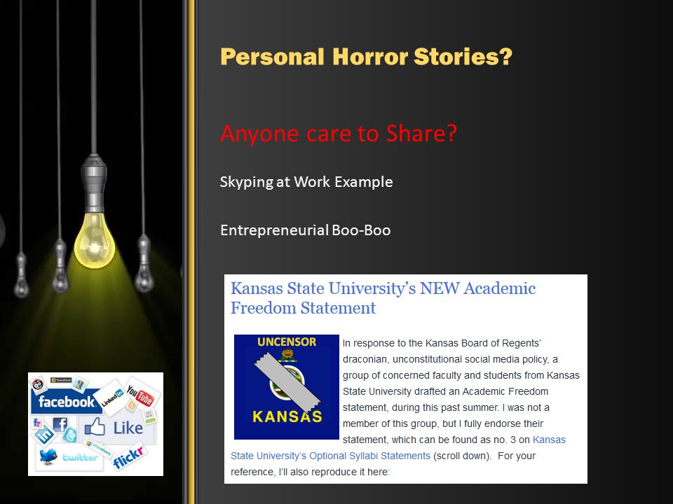 Personal Horror Stories Anyone care to Share Skyping at Work Example Entrepreneurial Boo-Boo