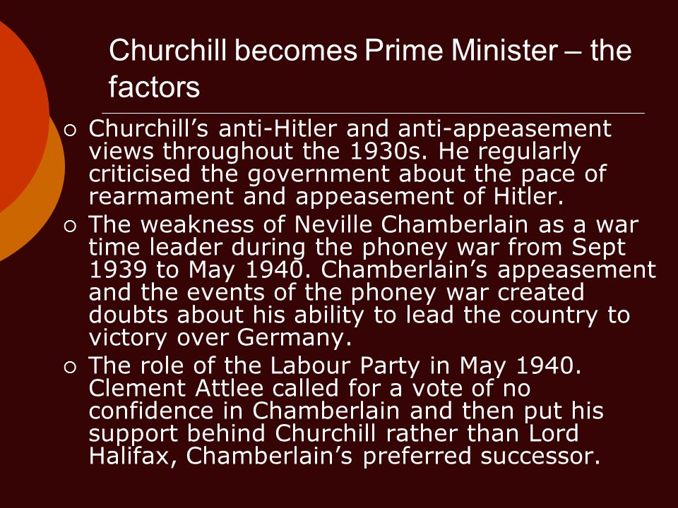 How did Winston Churchill become Prime Minister on 10 May 1940? - ppt download