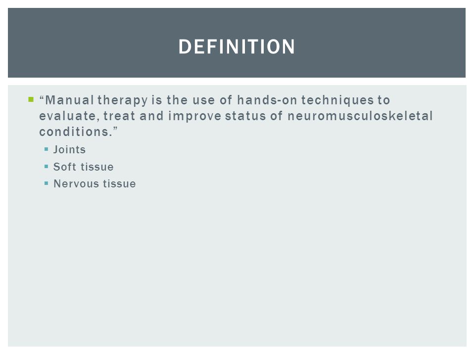 Patrick St. Louis MSRS LAT/ATC, CKTF, CCT MANUAL THERAPY AND MYOFASCIAL  RELEASE. - ppt download