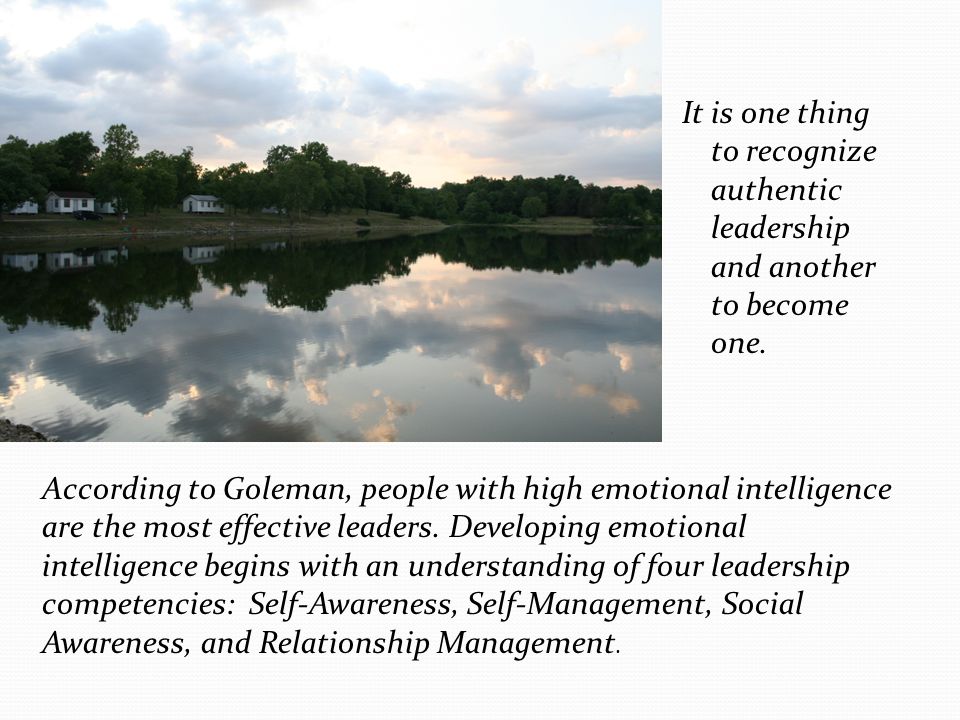 It is one thing to recognize authentic leadership and another to become one.