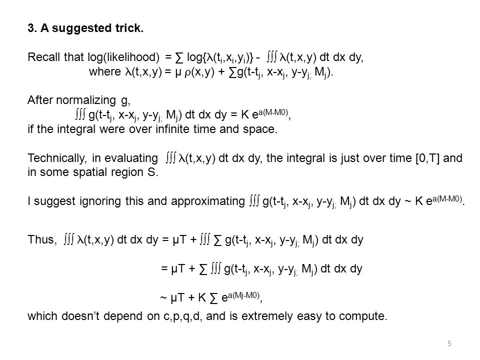 Estimating Etas 1 Straightforward Aspects 2 Main Obstacles 3 A Trick To Simplify Things Enormously 4 Simulations And Examples Ppt Download