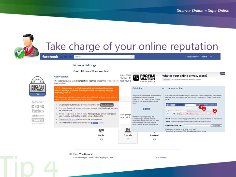 Take charge of your online reputation Tip 4
