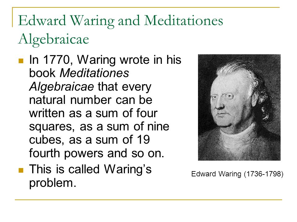 Waring's Problem & Lagrange's Four-Square Theorem