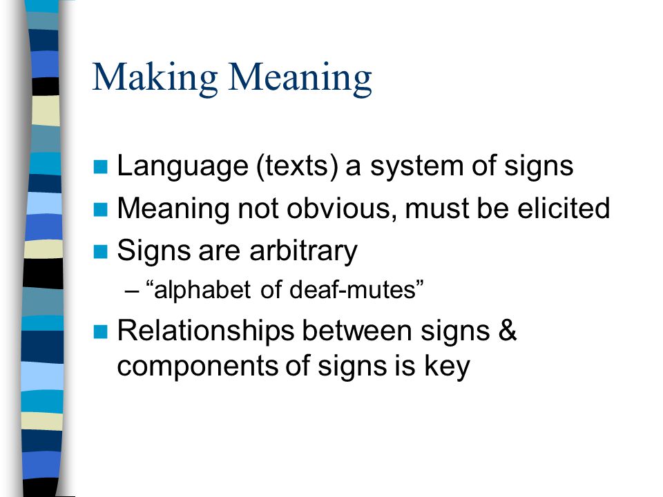 semiotic analysis making meaning language texts a system of signs semiotic analysis